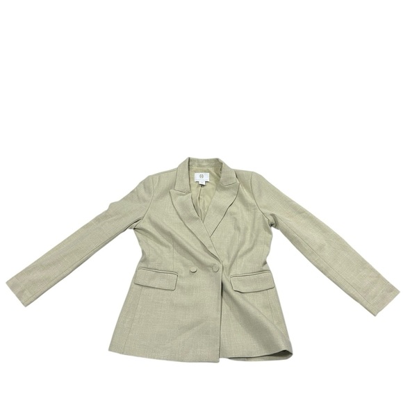 House of Harlow 1960 Double Breasted Light Green Blazer Size M Business Academia - Picture 5 of 8